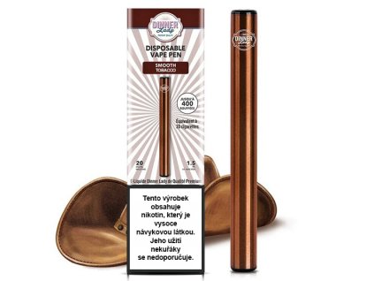 Dinner Lady Vape Pen - Jednorázová cigareta (Smooth Tobacco) 20mg