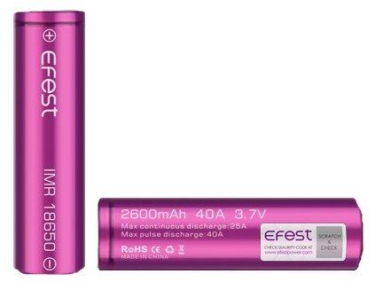 Efest baterie typ 18650 3000mAh 35A