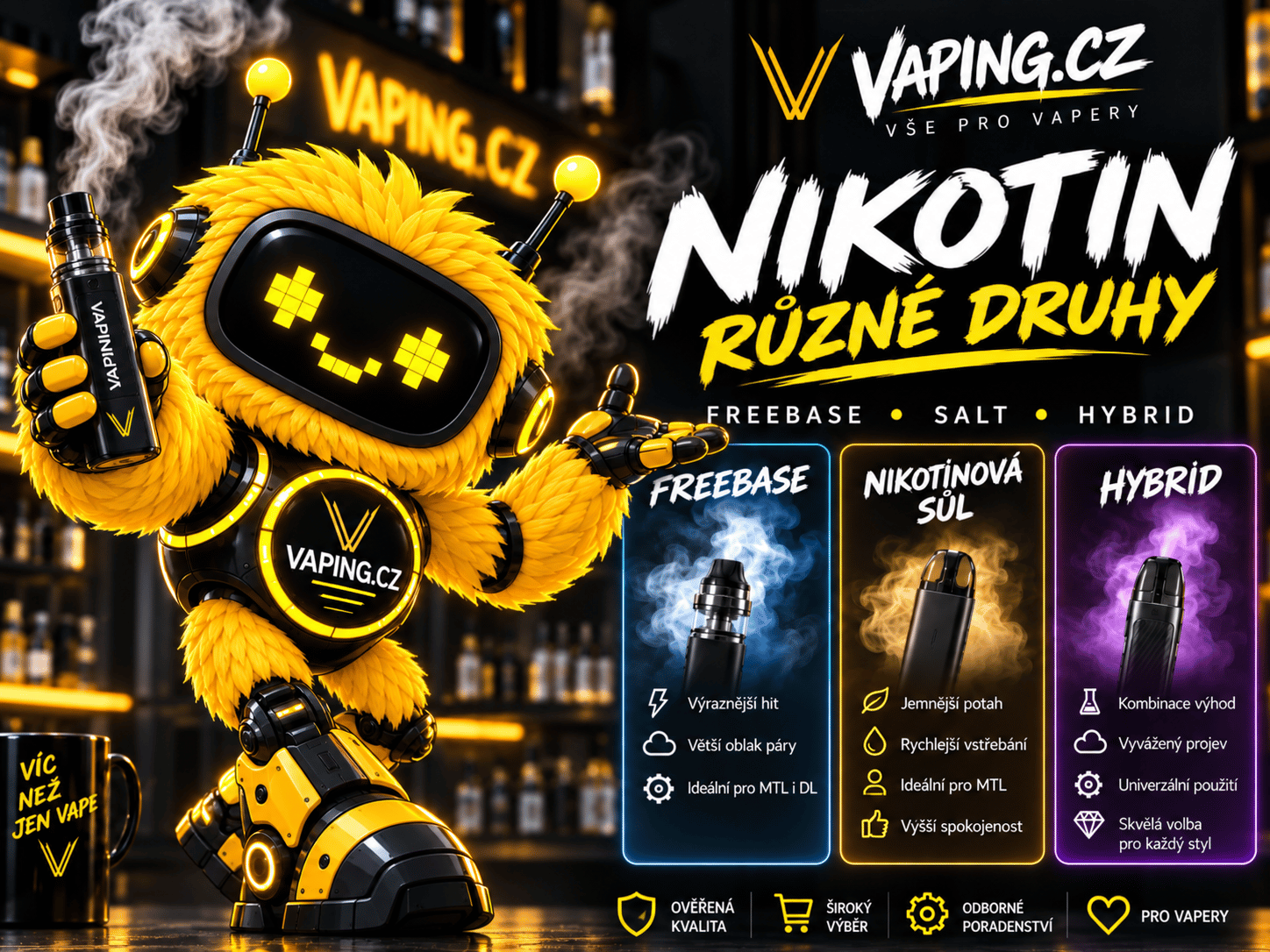 Nikotin - Různé druhy