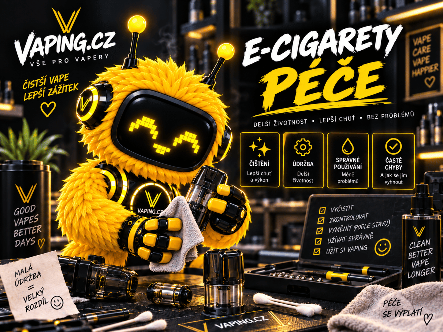 E-cigarety - Péče