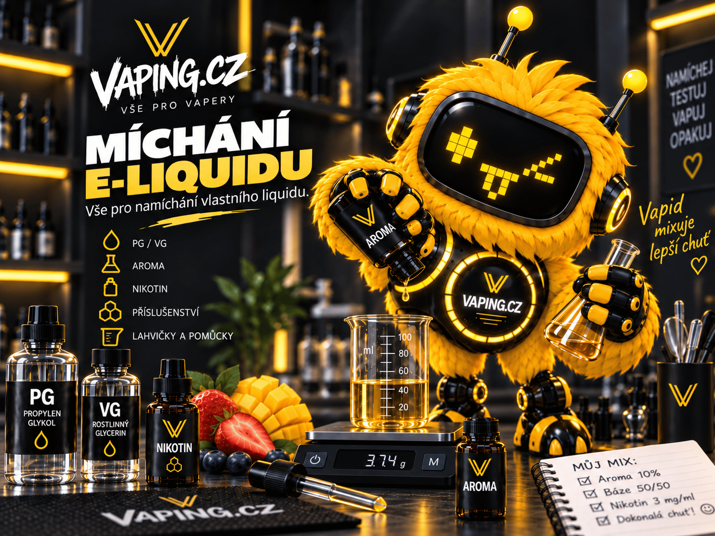Míchání e-liquidů
