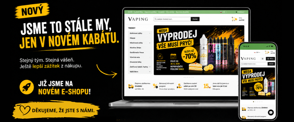 NOVÝ E-SHOP VAPING