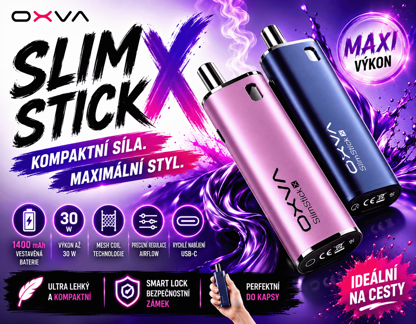 OXVA Slim Stick X - Prémiové elektronická cigareta