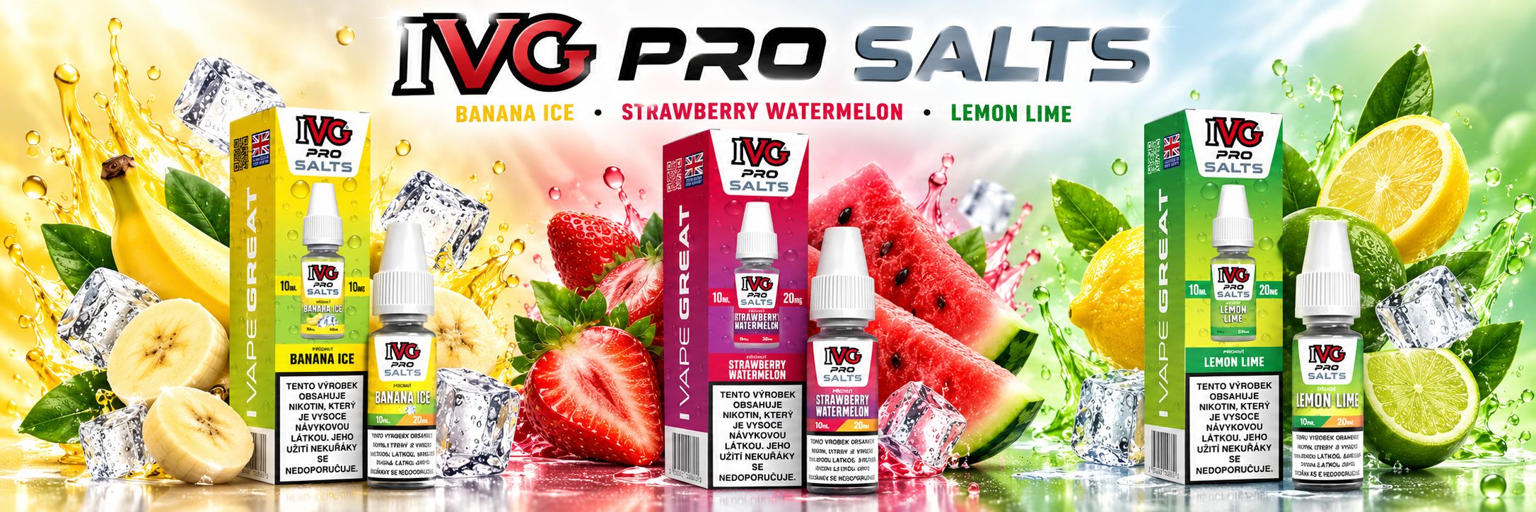 IVG Pro Salts e-liquidy