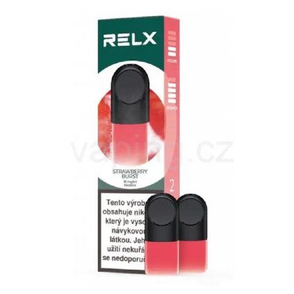 relx pod strawberry burst vaping cz