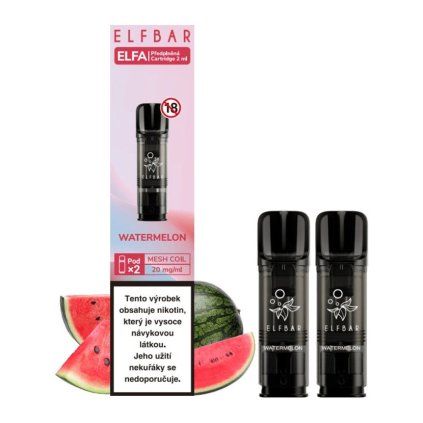 elfa pod watermlon vaping cz