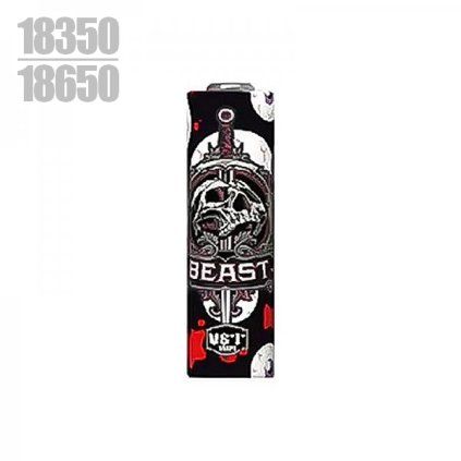 wraps for 18650 batteries black skull 5pcs