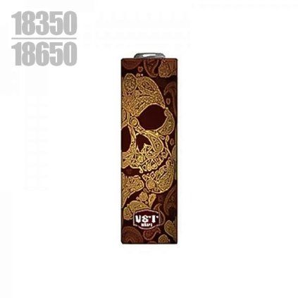 wraps for 18650 batteries brown skull 5pcs