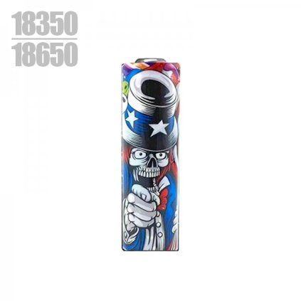 wraps for battery sam skull 18650 5pcs