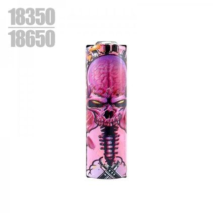 wraps for battery pink skull 18650 5pcs