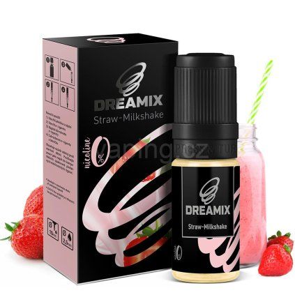 dreamix jahodovy milkshake straw milkshake