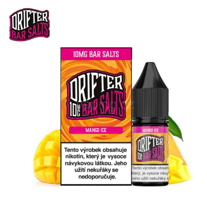 drifter bar salts juice mango ice 10ml 10mg vaping cz