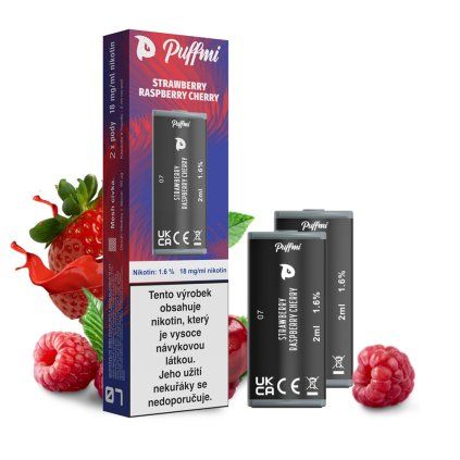 Puffmi POD 2X Strawberry Raspberry Cherry