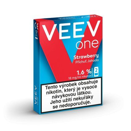 veev one náplně strawberry krabička 1