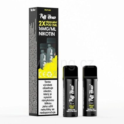 puff house 2x pod fruit mix vaping cz