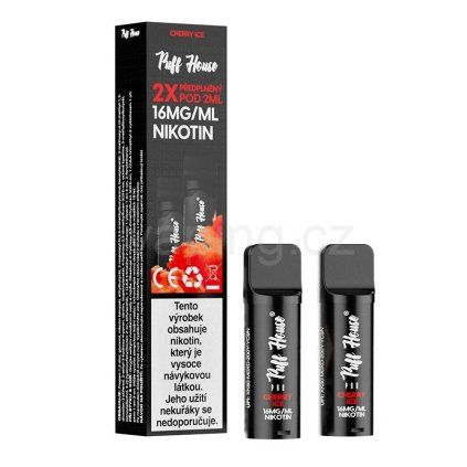 puff house 2x pod cherry ice vaping cz