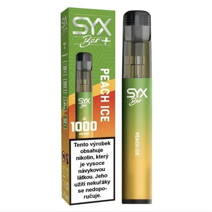 syx bar peach ice vaping cz
