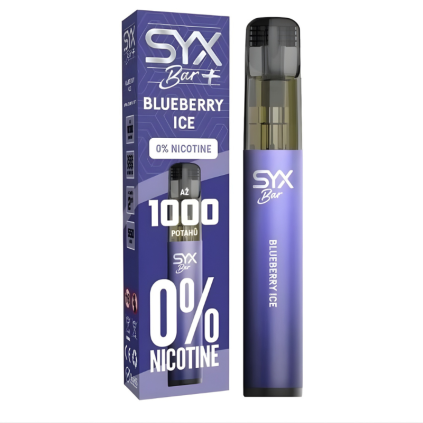 syx bar blueberry ice 0mg vaping cz