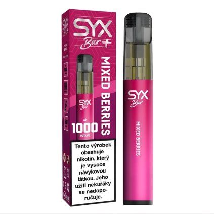 syx bar mixed berries vaping cz