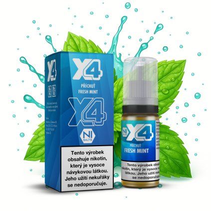 x4 salt fresh mint vaping cz