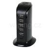 AL power charger 6 usb ports black
