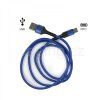 USB kabel nabíjecí 5A USB-A > USB-C (1,0m) (Barva Modrá)