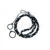 weave lanyard with 2 silicone rings black grey 1pcs