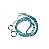 weave lanyard with 2 silicone rings blue 1pcs