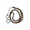 weave lanyard with 2 silicone rings brown 1pcs