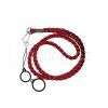 weave lanyard with 2 silicone rings red 1pcs