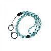 round adjustable lanyard with 2 silicone rings black blue 1pcs