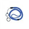 round adjustable lanyard with 2 silicone rings blue white 1pcs