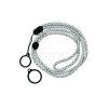 round adjustable lanyard with 2 silicone rings grey white 1pcs