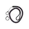 round adjustable lanyard with 2 silicone rings red black 1pcs