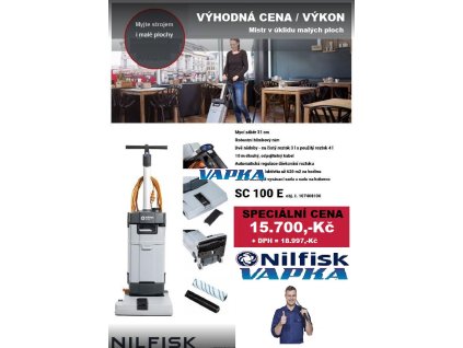NILFISK SC100 podlahový mycí čistící stroj