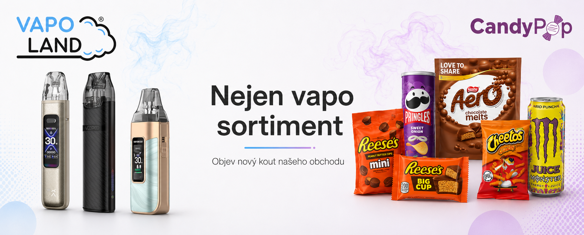 Nový sortiment CandyPop, cukrovinky co máme.