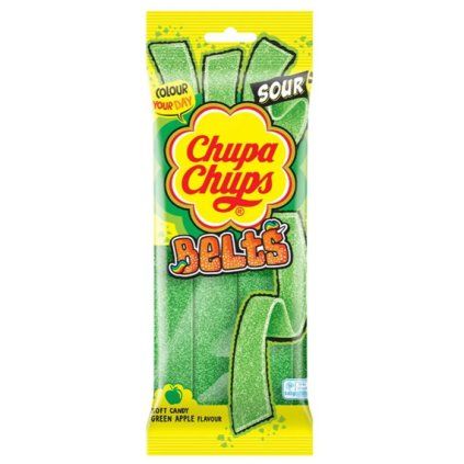 Chupa Chups kyselé pásky s jablečnou příchutí 90g