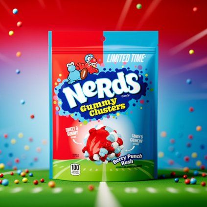 Nerds Gummy Clusters Berry Punch Rush high
