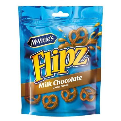 Flipz McVitie's preclíky v mléčné čokoládě 90 g