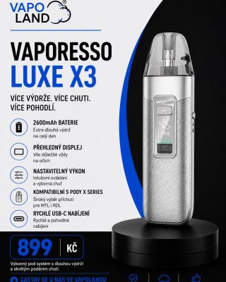 2600 mAh? Skvělá chuť? Rychlé nabíjení? Prostě Vaporesso Luxe X3 - výkon i luxu v jednom #vaporesso #vaporessoluxe