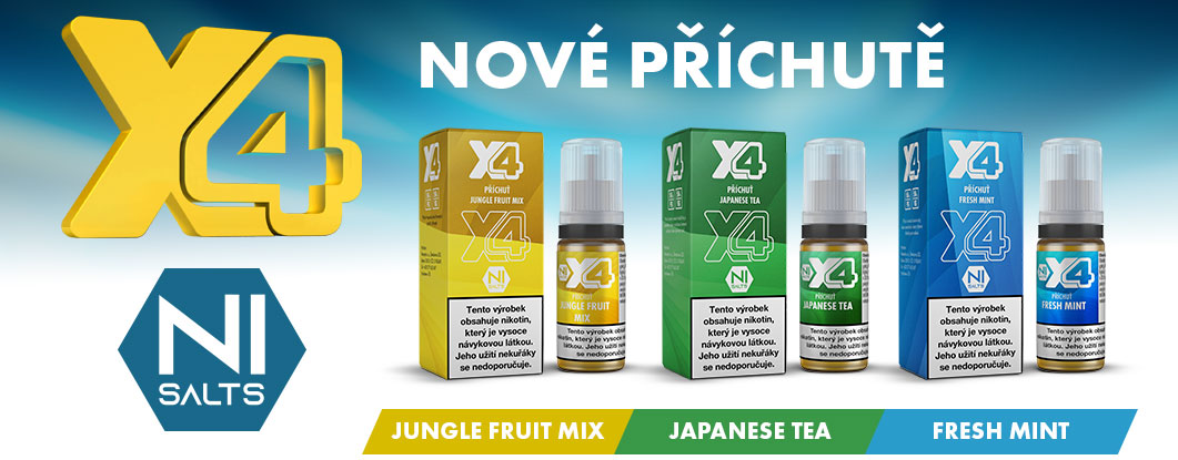Nové příchutě nikotinových solí X4