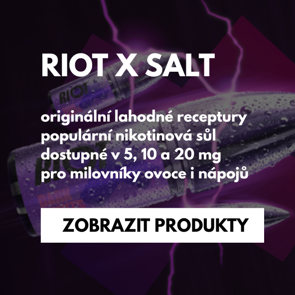 Poznejte maximální chuť s novou kolekcí RIOT X SALT