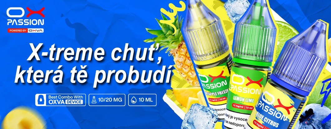 OXVA salt e-liquidy - X-treme chuť, která Tě probudí