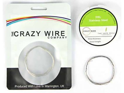 10916 1 the crazy wire ss316l nerezovy odporovy drat 10m 39ga 0 1mm