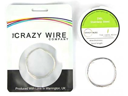 10919 1 the crazy wire ss316l nerezovy odporovy drat 10m 34ga 0 16mm