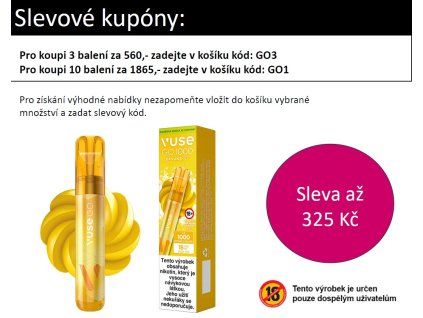 VUSE GO 1000 PEN Banana Ice 18mg