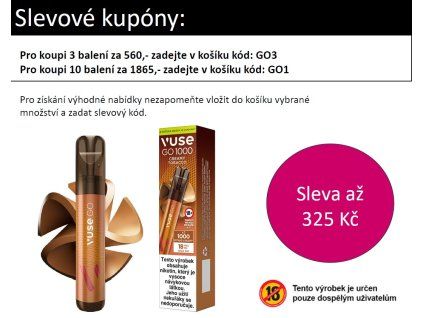 VUSE GO 1000 PEN Creamy Tobacco 18mg