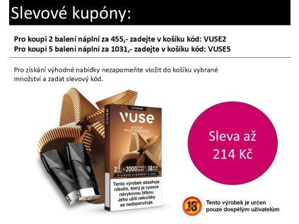 VUSE Mild Tobacco Coupon