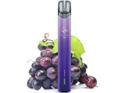elf bar 1000 elektronicka cigareta 20mg grape 2