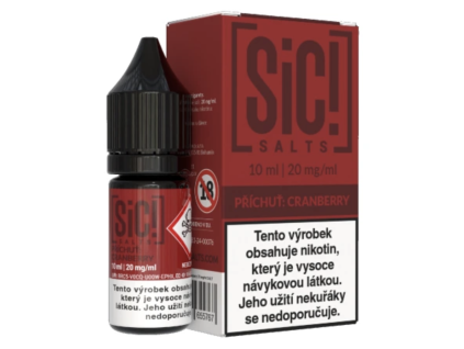 e-liquid Sic! Salts - Cranberry (Brusinka) 10ml  Malinová limonáda